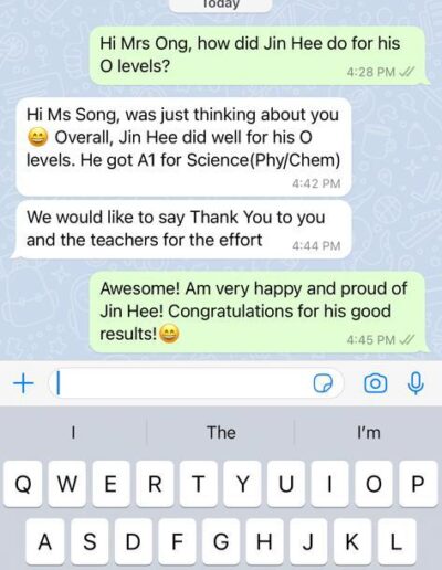 Habitat Learning Centre Mrs Ong Testimonial A1 for Science