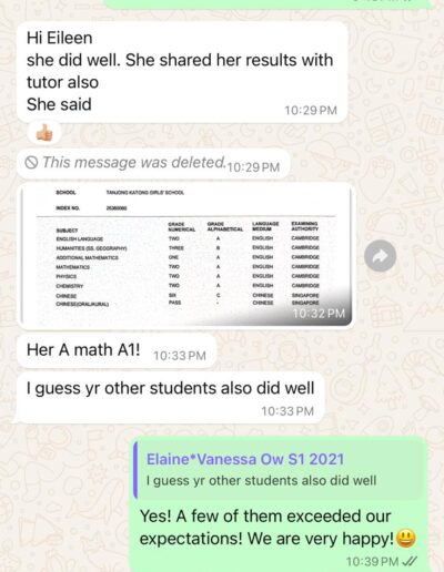 Elaine Whatsapp Results 2024